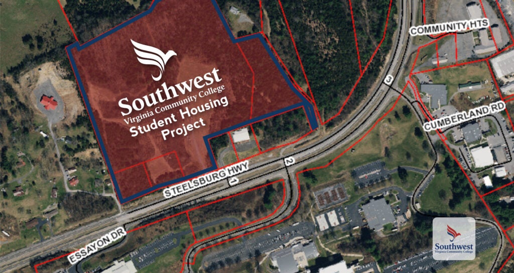 Satellite Image of 25-acre plot for Southwest Housing Project