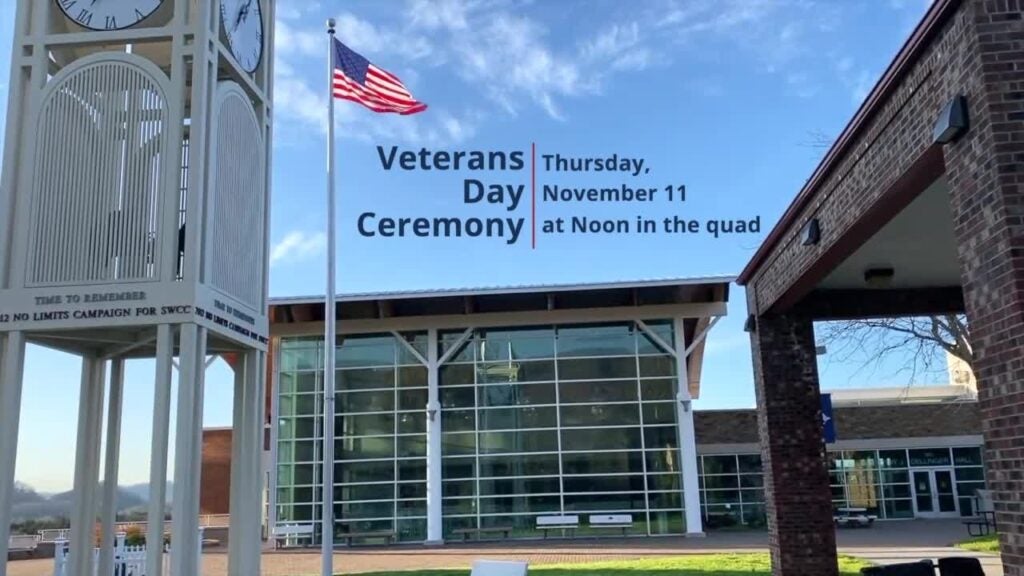 Veterans Day Ceremony, Thursday, Novemebr 11, 2021 at Noon.