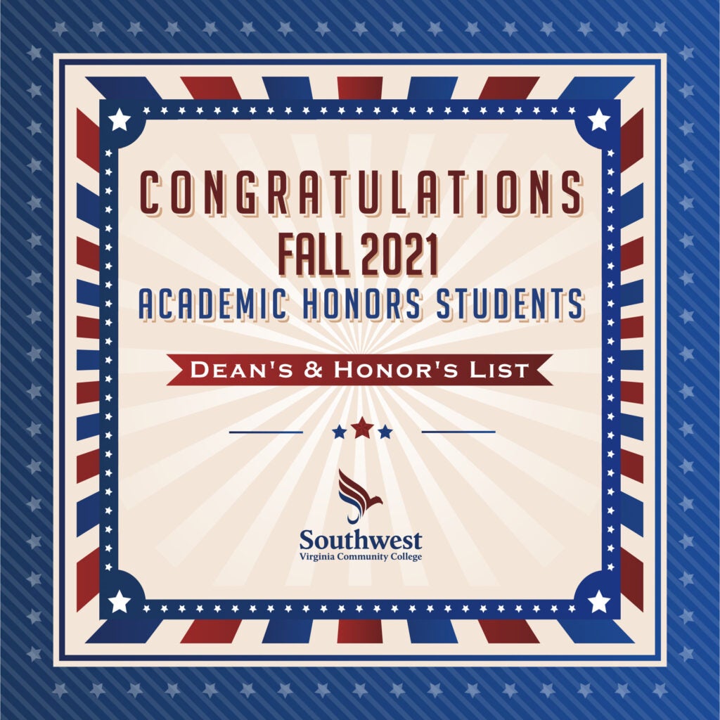 Fall 2021 Dean's and Honor's List