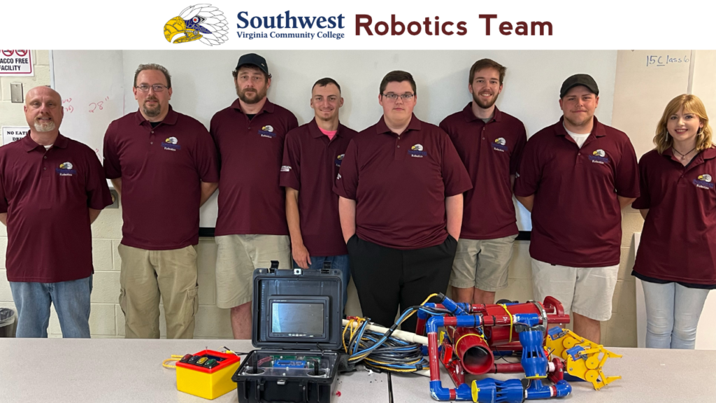 Southwest Robotics Team with their underwater robot SeaEagle.