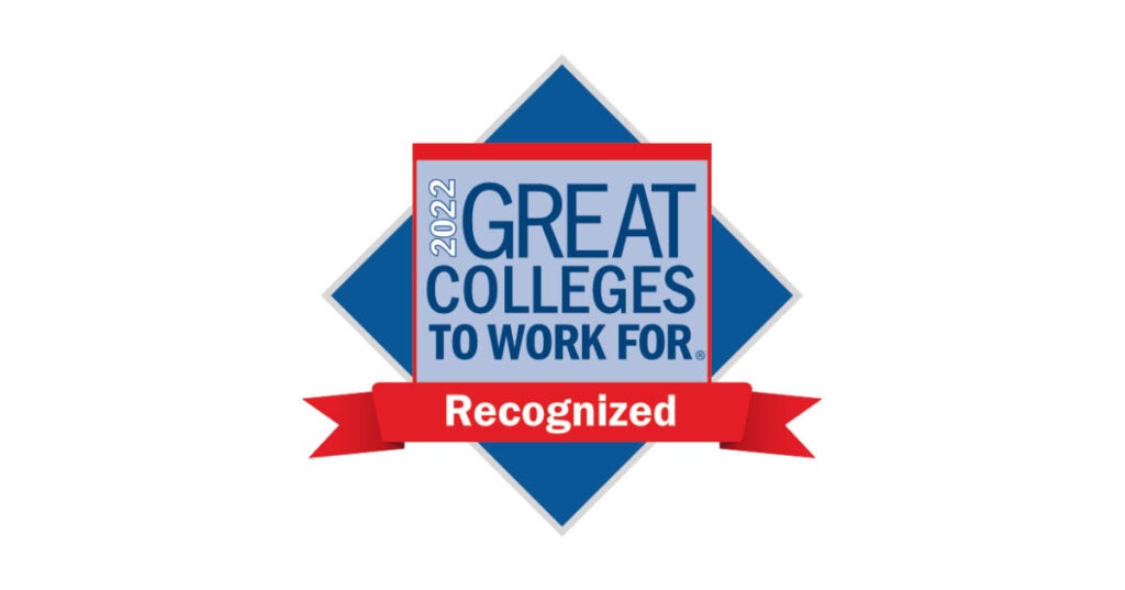 2022 Great Colleges to Work For logo
