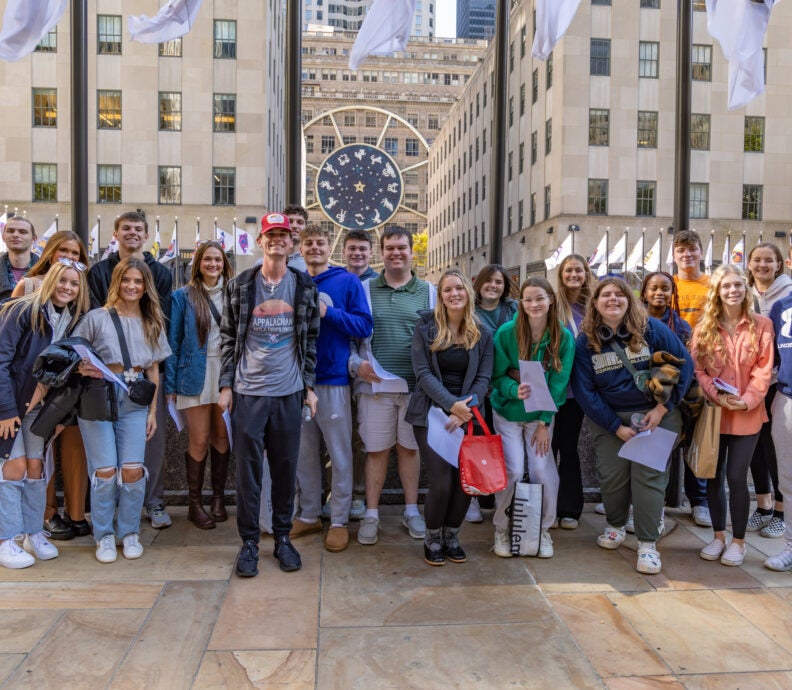 Honors College students in New York City