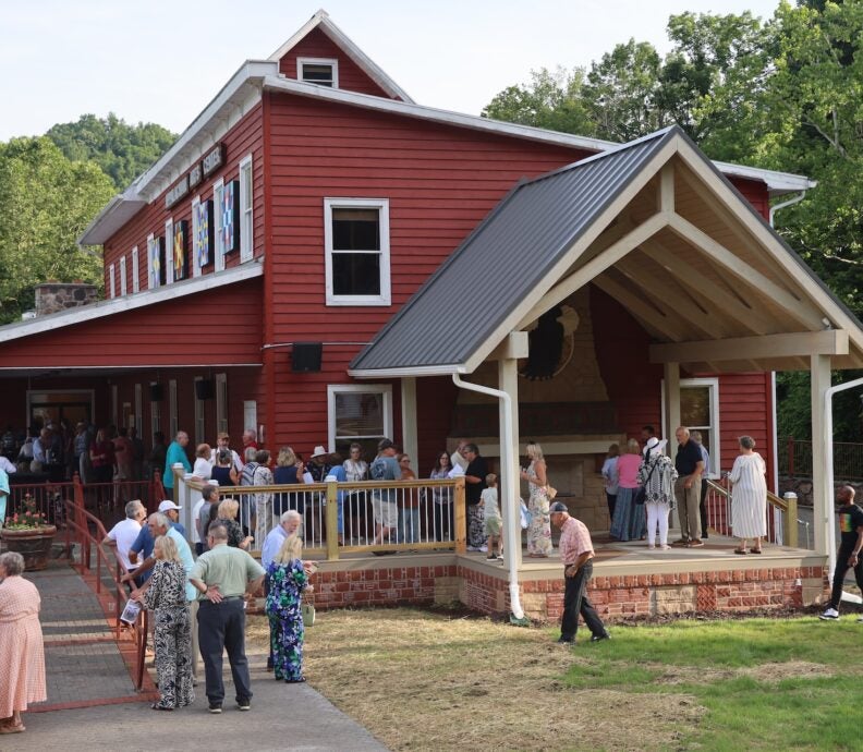 A photo of the Eliza Hagerman Pavilion at the Appalachian Arts & Events Center in Cedar Bluff, VA